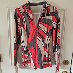 Lole Women's warm-up jacket size XS athletic UPF 50+ Running Exercise Jacket